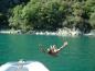 Manuel Bracchi in volo carpiato per un tuffo (14/08/2004)