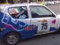 La Fiat 600 Kit di Jonathan Sala e Federico Tedioli al parco chiuso del Rally di Andora (05/02/2006)
