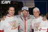 Andrea Capelli, Luca Rossetti ed Edoardo Spagnolatti all'arrivo del Trofeo ACI Como (24/10/2009)