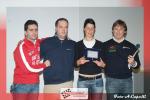 Thomas Bardea e Danilo Colombini premiano Alessandro Butti e Elena Rigamonti quali vincitori del Trofeo Peugeot 106 2 Zona.