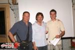 Paolo Brusadelli vincitore del primo premio della lotteria (un viaggio) insieme a Danilo Colombini e Pio Sbalanca