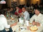 Alcuni presenti alla cena. Da destra Davide Nussio e Luigi Libanoro.