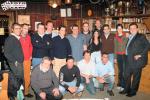 Foto di gruppo per alcuni piloti e navigatori presenti alla cena.