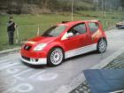 Una delle Citroen C2 S1600 impegnate nei test.