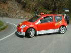 Una delle Citroen C2 S1600 impegnate nei test.