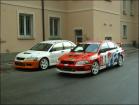 Le Mitsubishi Evo VII di Bardea e Re.