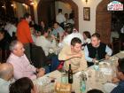 Alcuni partecipanti alla cena. A sinistra Vittorio Caneva.