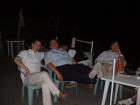 Francesco Del Tenno, Gianluca Mainetti e Danilo Colombini prendono un po' d'aria dopo la cena.